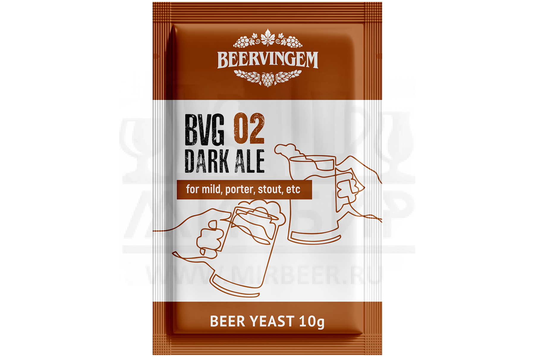 картинка Пивные дрожжи Beervingem для темного пива "Dark Ale BVG-02", 10 г от магазина На Огне