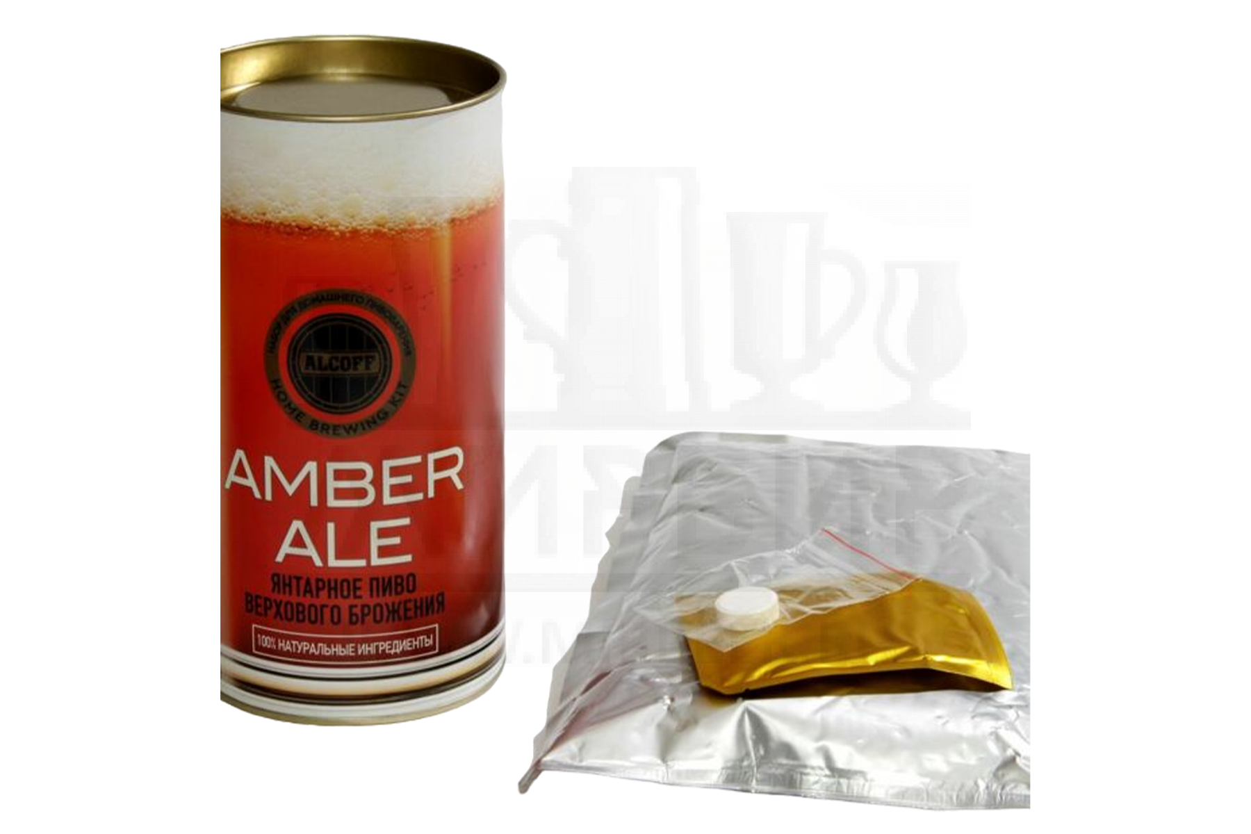 картинка Охмелённый экстракт ALCOFF "AMBER ALE" янтарное, 1.7 кг от магазина На Огне