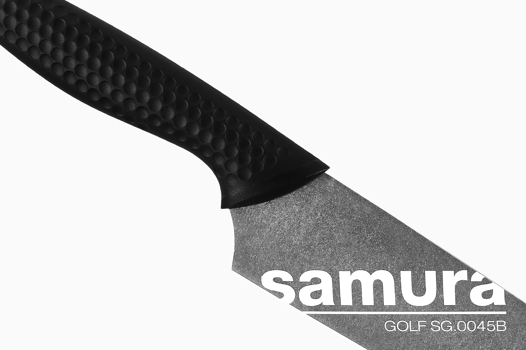 картинка Нож для нарезки SAMURA GOLF STONEWASH SG-0045B/K от магазина На Огне