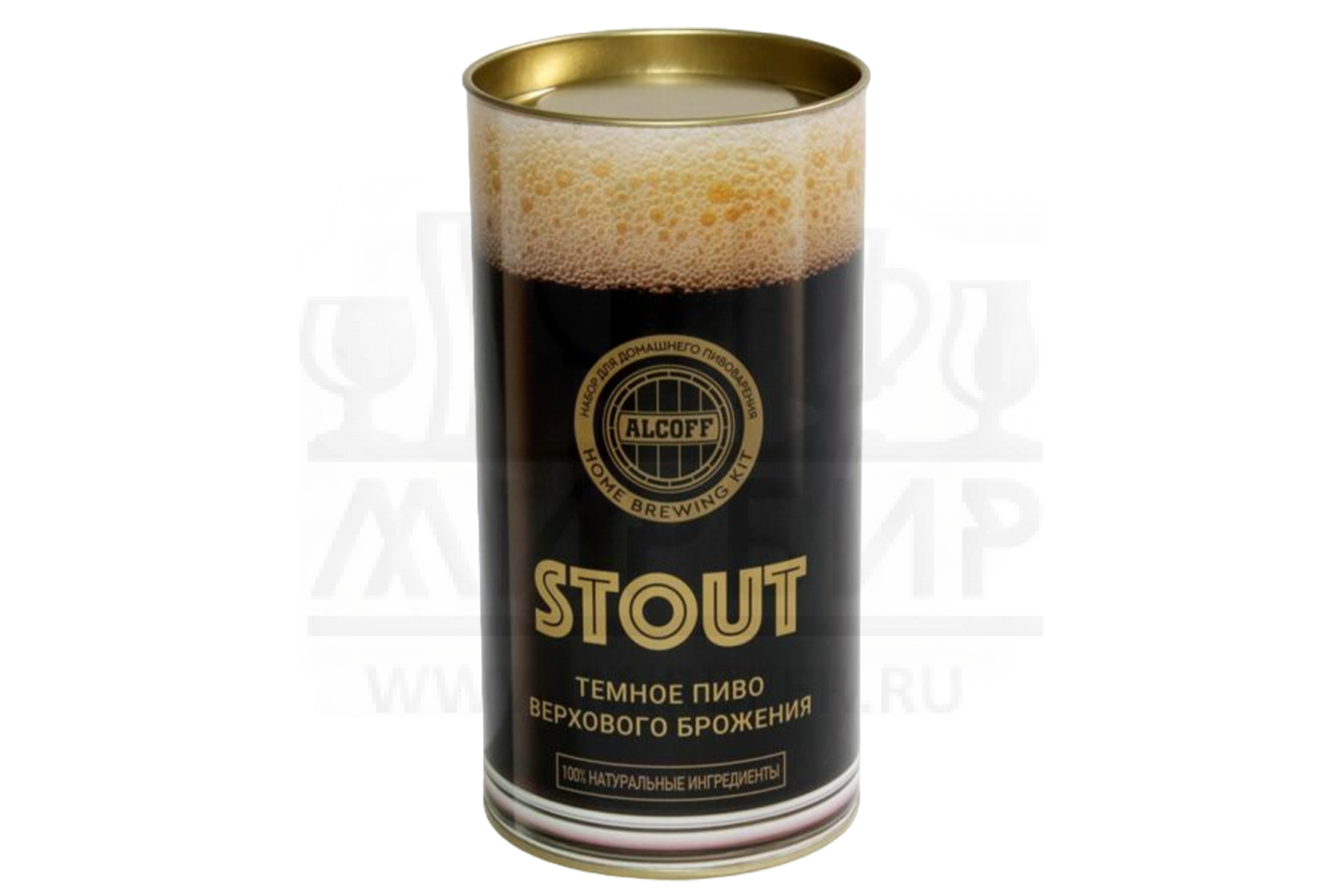 картинка Охмелённый экстракт ALCOFF "STOUT" тёмное, 1.7 кг от магазина На Огне