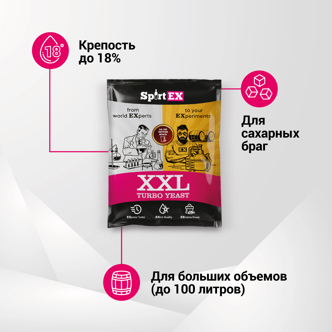 картинка Дрожжи спиртовые SPIRTEX XXL от магазина НаОгне