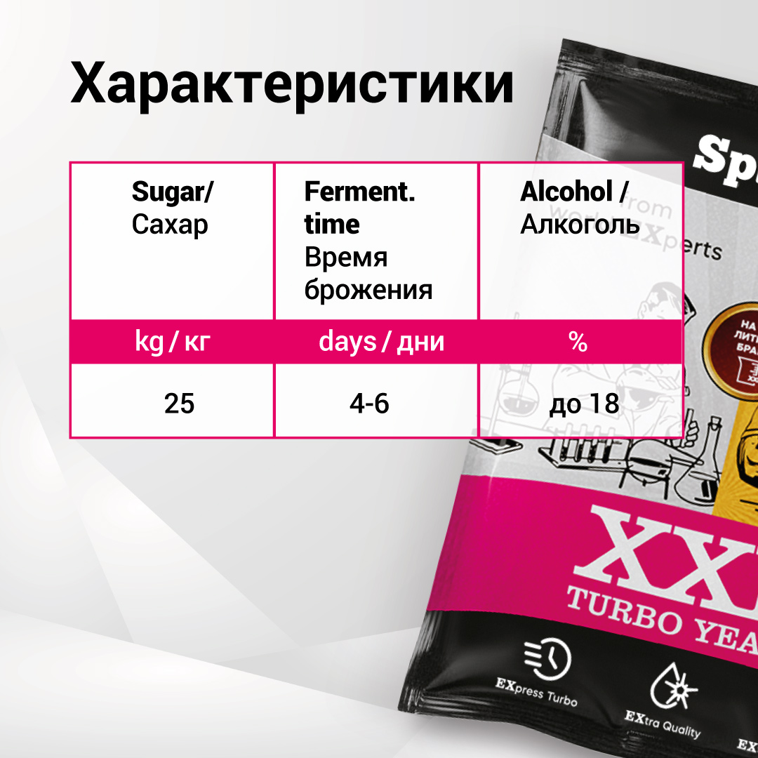 картинка Дрожжи спиртовые SPIRTEX XXL от магазина НаОгне