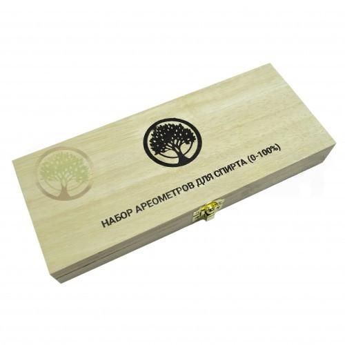 картинка Профессиональный набор ареометров (деревянная упаковка) от магазина НаОгне